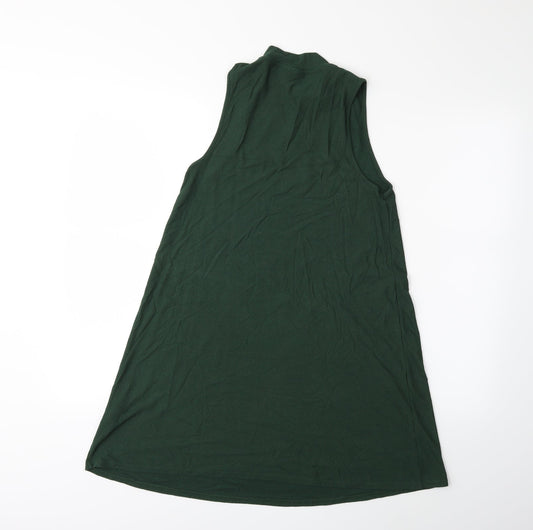 Topshop Womens Green Basic Tank Size 8