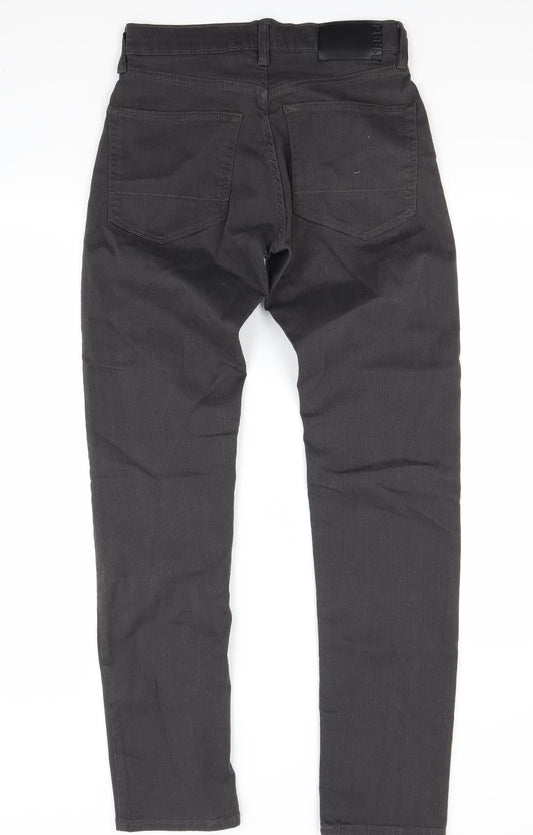 Marks and Spencer Mens Brown Denim Straight Jeans Size 28 L33 in