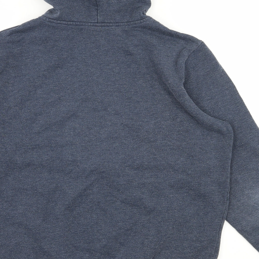 Mens UK Size S Divided by H&M Blue Pullover Hoodie