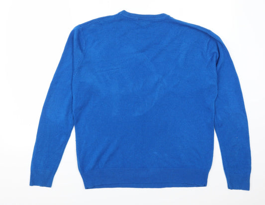 Cedar Wood State Mens Blue Pullover Jumper Size S