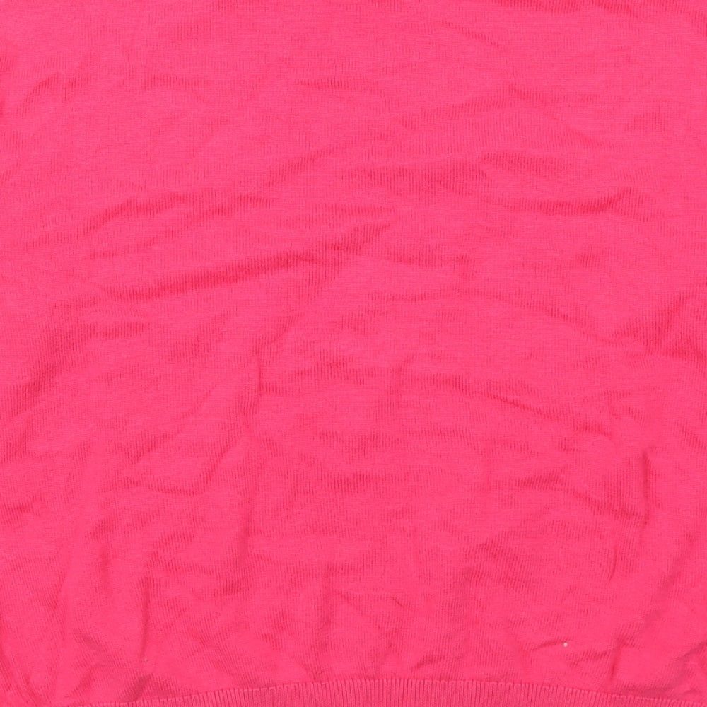 H&M Womens Pink Pullover Jumper Size S - Lonely Hearts Club