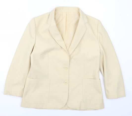 Womens UK Size 16 St Michael Regular Beige Suit Jacket
