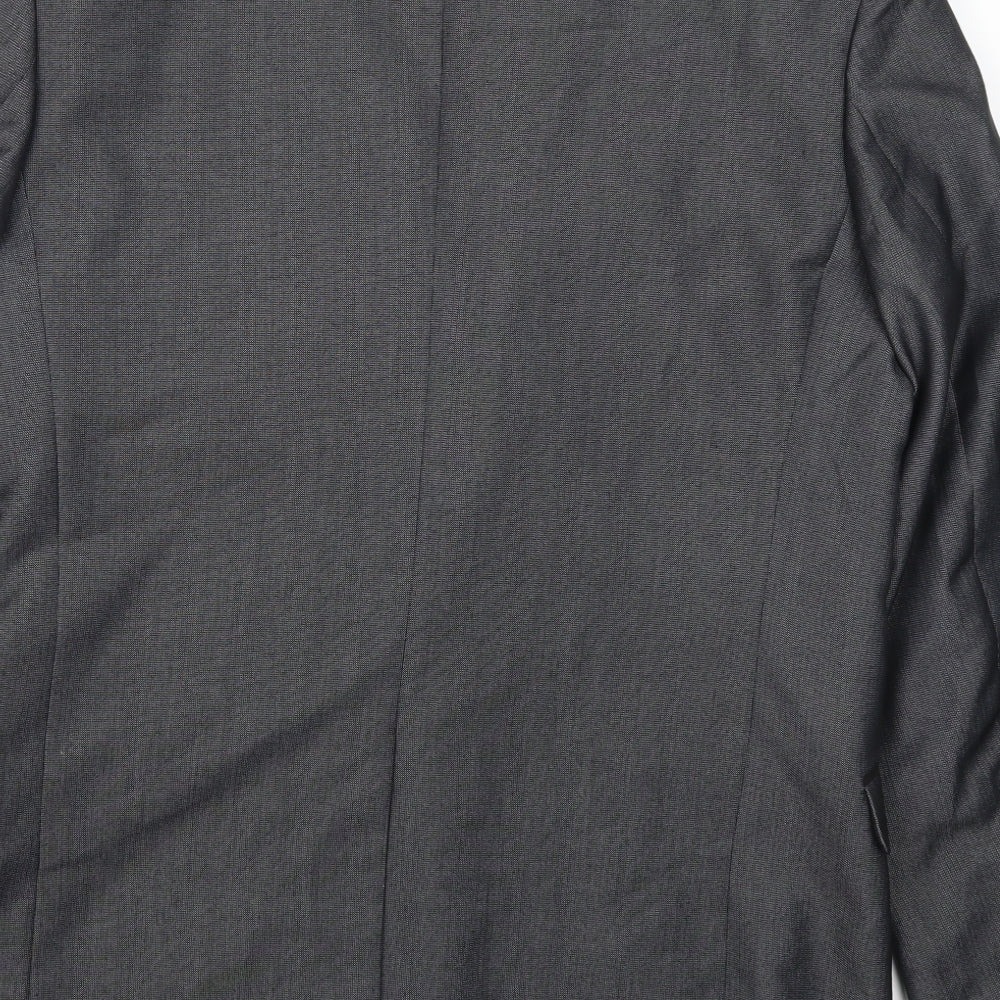 Mens UK Size 40 Cedar Wood State Regular Grey Suit Jacket