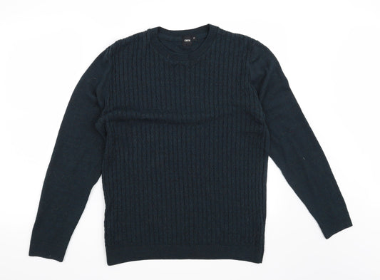 Mens UK Size M ASOS Blue Pullover Jumper