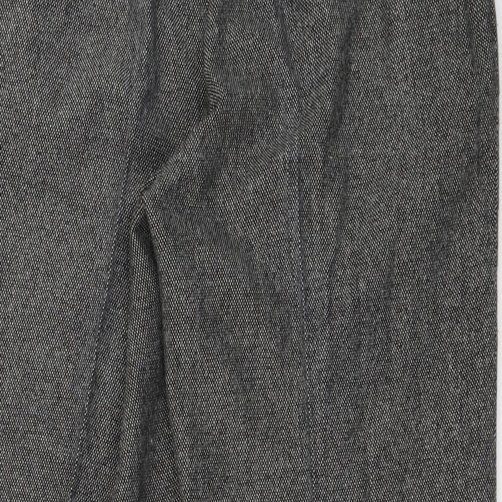 Womens UK Size 14 Oscar B Regular Fit Black Trousers