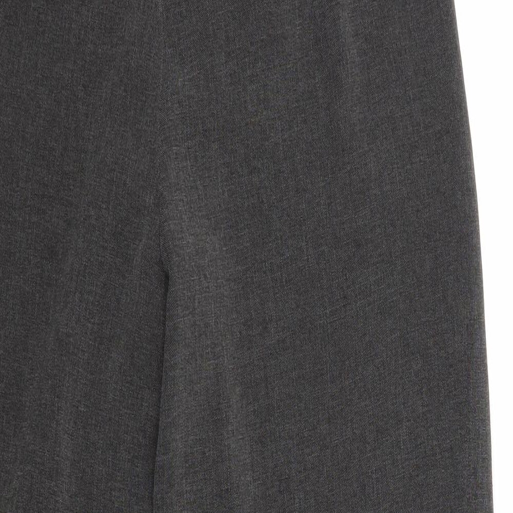 Womens UK Size 10 Marks and Spencer Regular Fit Cropped Grey Trousers