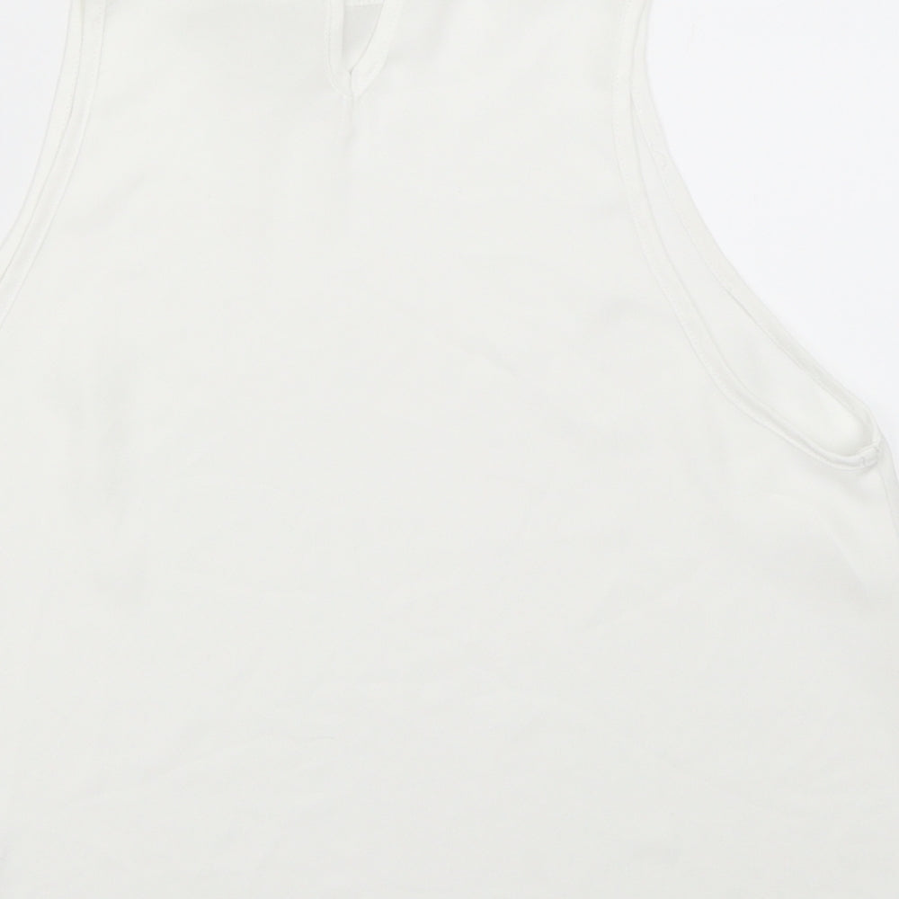 Womens UK Size 12 New Look White Basic Blouse