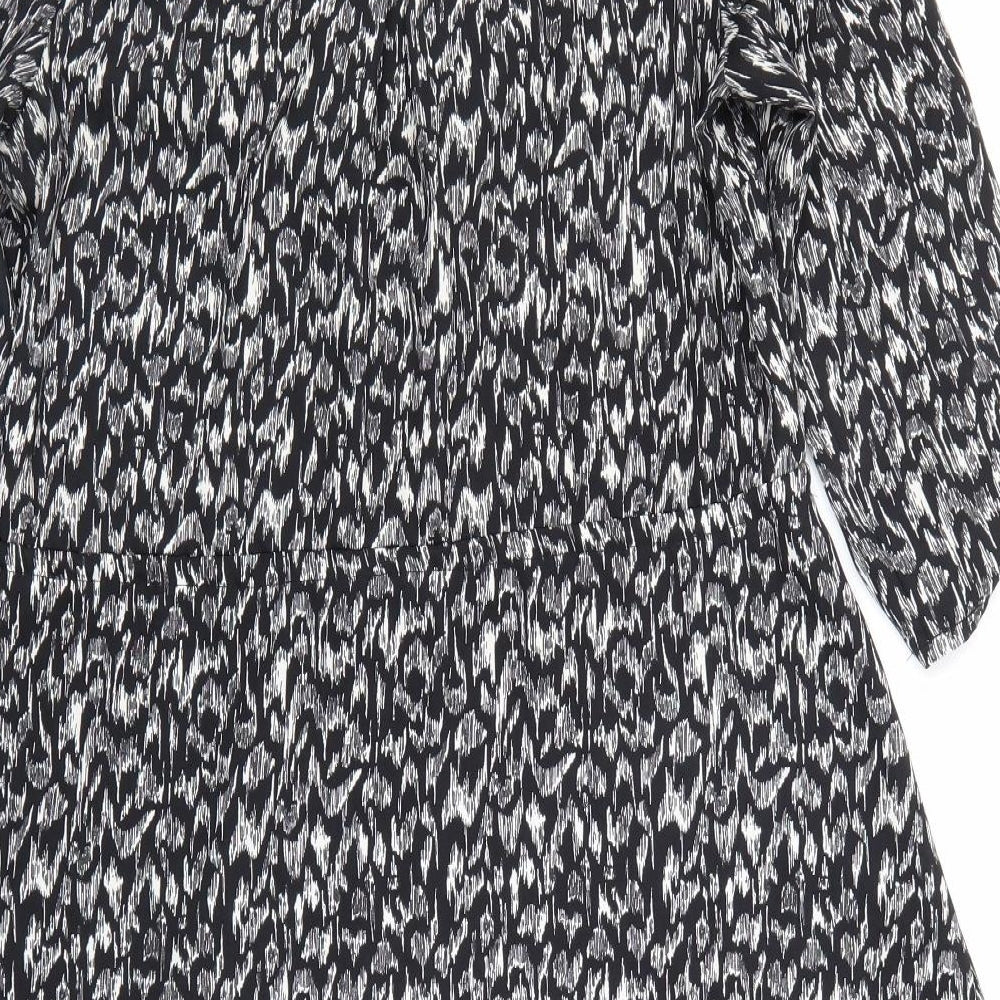 H&M Womens Black A-Line Size 8