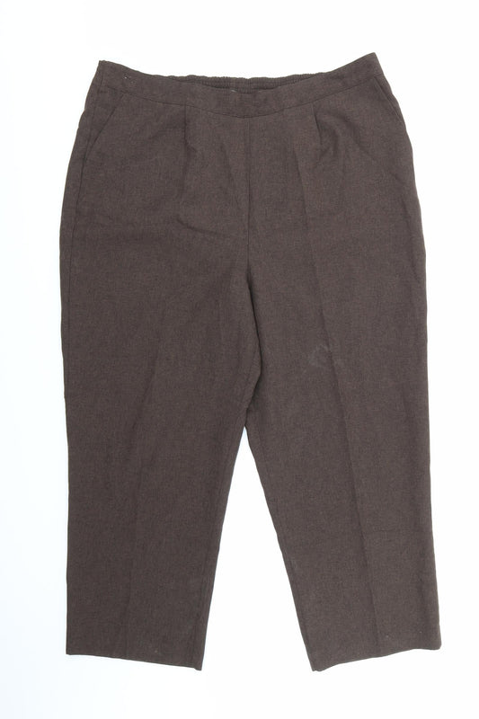 Womens UK Size 18 Bonmarché Regular Fit Brown Trousers