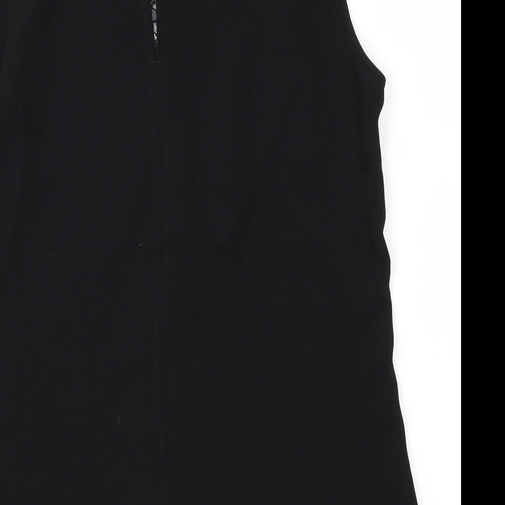 Womens UK Size 4 H&M Black Basic T-Shirt