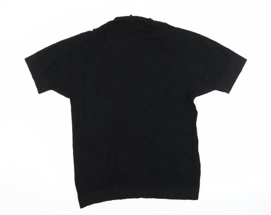 Womens UK Size L Kenneth Cole Black Basic T-Shirt