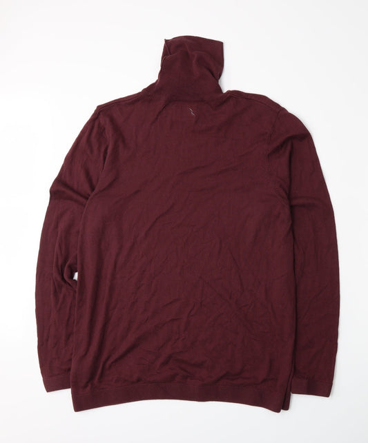 Topman Womens Red Knit Pullover Jumper Size M