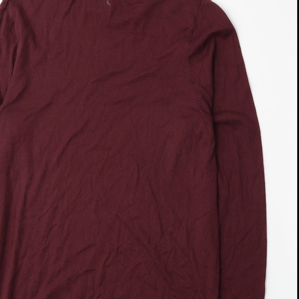 Topman Womens Red Knit Pullover Jumper Size M
