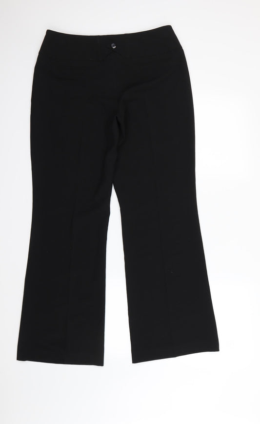 Debenhams Womens Black Dress Pants Trousers Size 12 L29 in