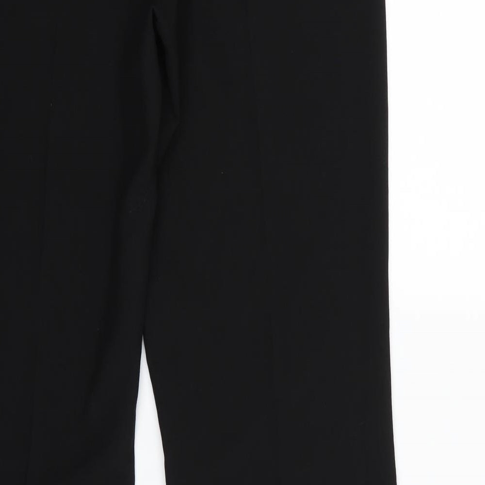 Womens UK Size 12 Debenhams Regular Fit Dress Pants Black Trousers
