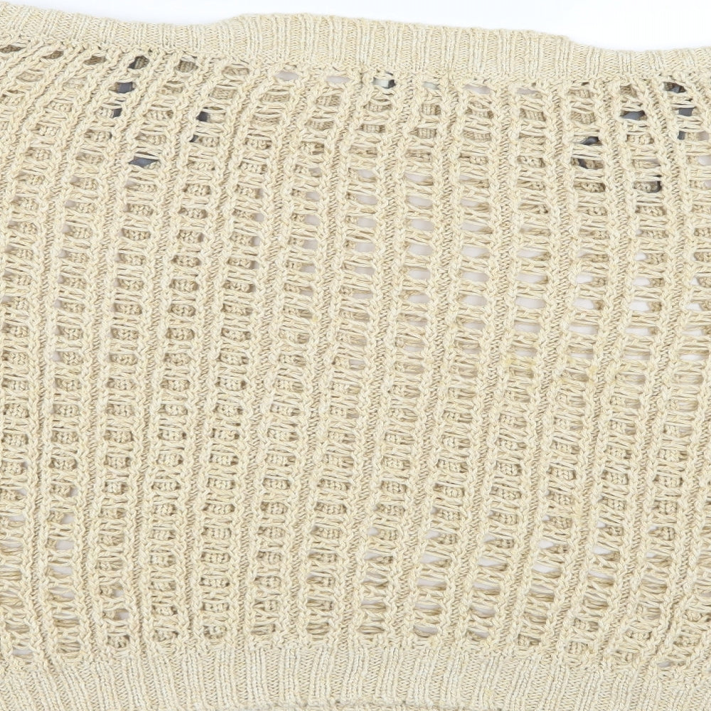 Et Vous Womens Beige Knit Pullover Jumper Size 16