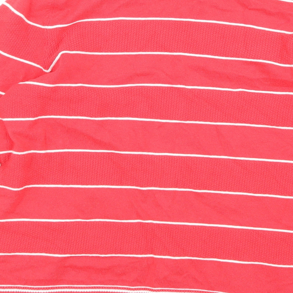 Bonmarché Womens Pink Striped Knit Cardigan Jumper Size XS