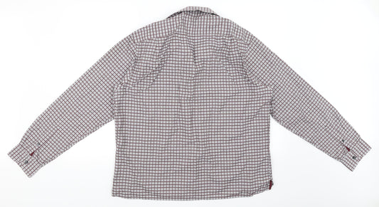 Mens UK Size L collezione Grey Button-Up Long Sleeve Casual Shirt