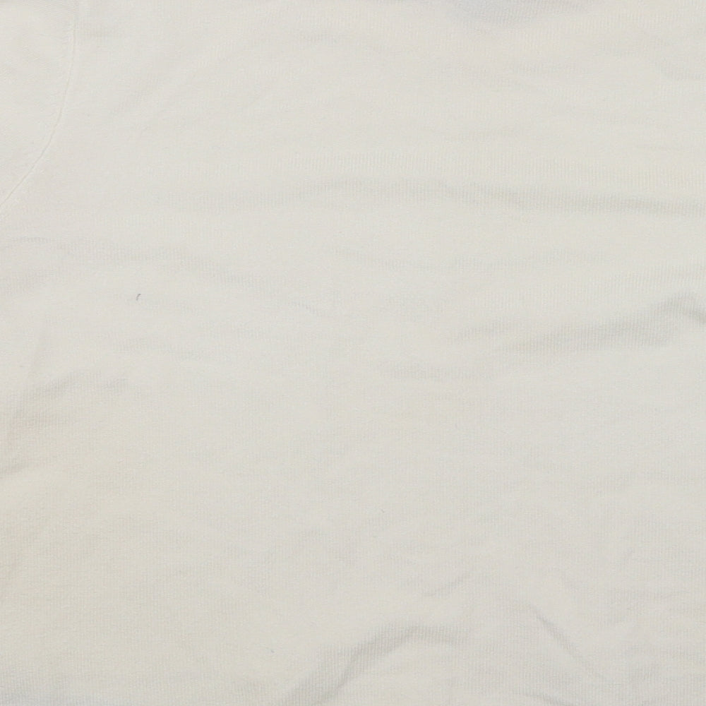 Marble Womens White Pullover Jumper Size 8