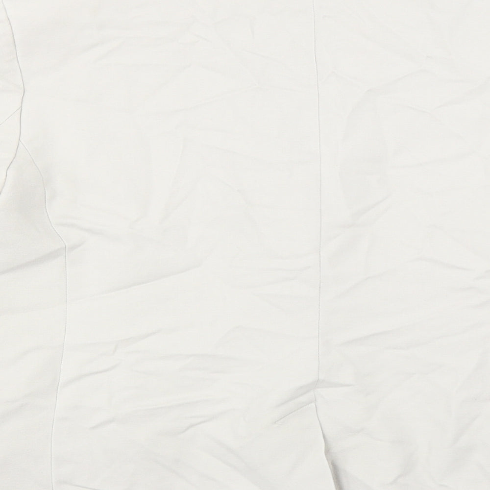 Mango Womens Beige Jacket Blazer Size 14