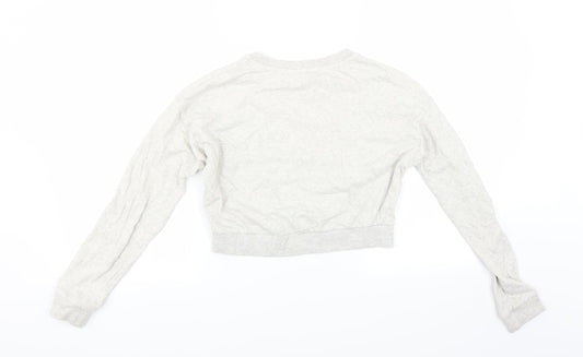 Womens UK Size XS Divided by H&M Grey Pullover Sweatshirt