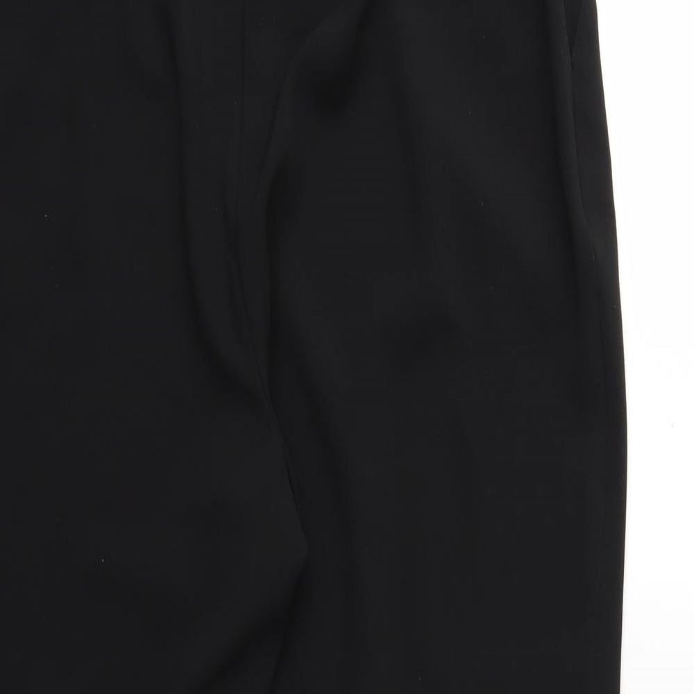 Womens UK Size 34 in Marks and Spencer Regular Fit Black Trousers