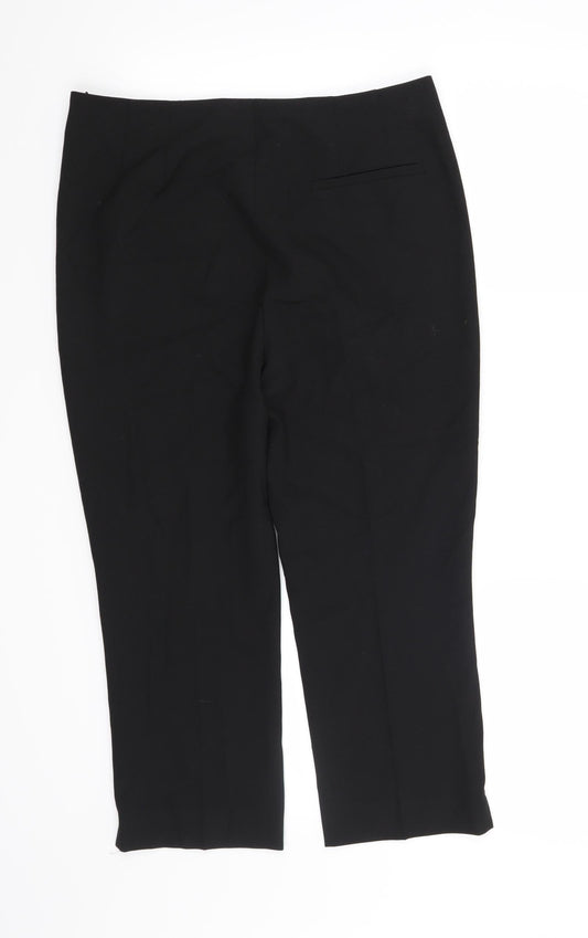 Lakeland Womens Black Trousers Size 10 L22 in