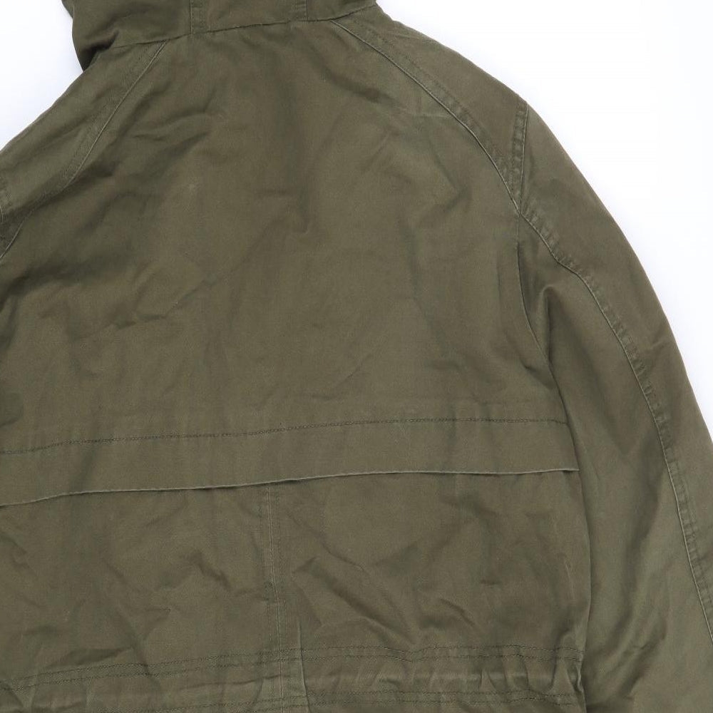 Papaya Womens Green Overcoat Coat Size 12