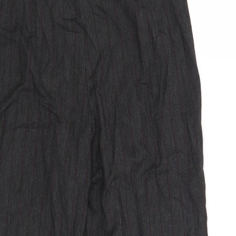 Womens UK Size 10 Zara Regular Fit Grey Trousers