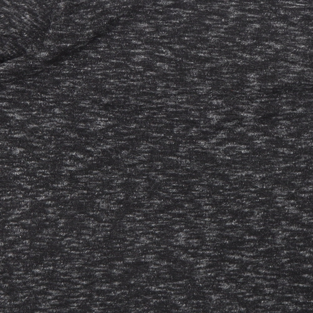 Womens UK Size S Sparkle & Fade Grey Basic T-Shirt