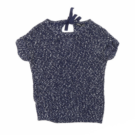 ESMARA Womens Blue Knit Pullover Jumper Size 14