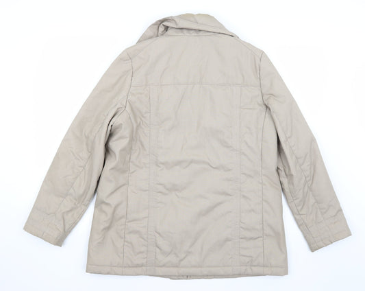 Classics Womens Beige Jacket Coat Size S