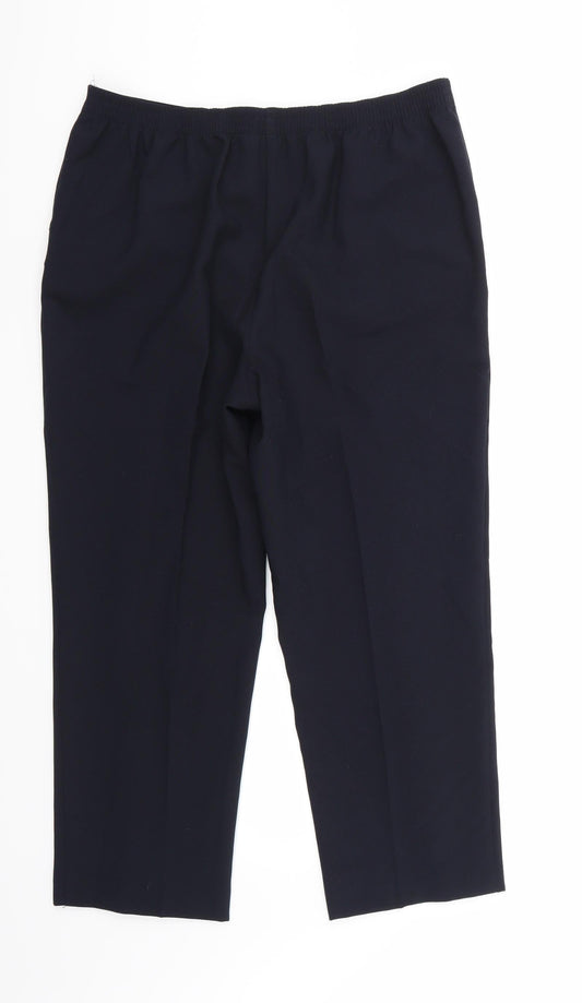 Isle Womens Black Trousers Size 12 L25 in