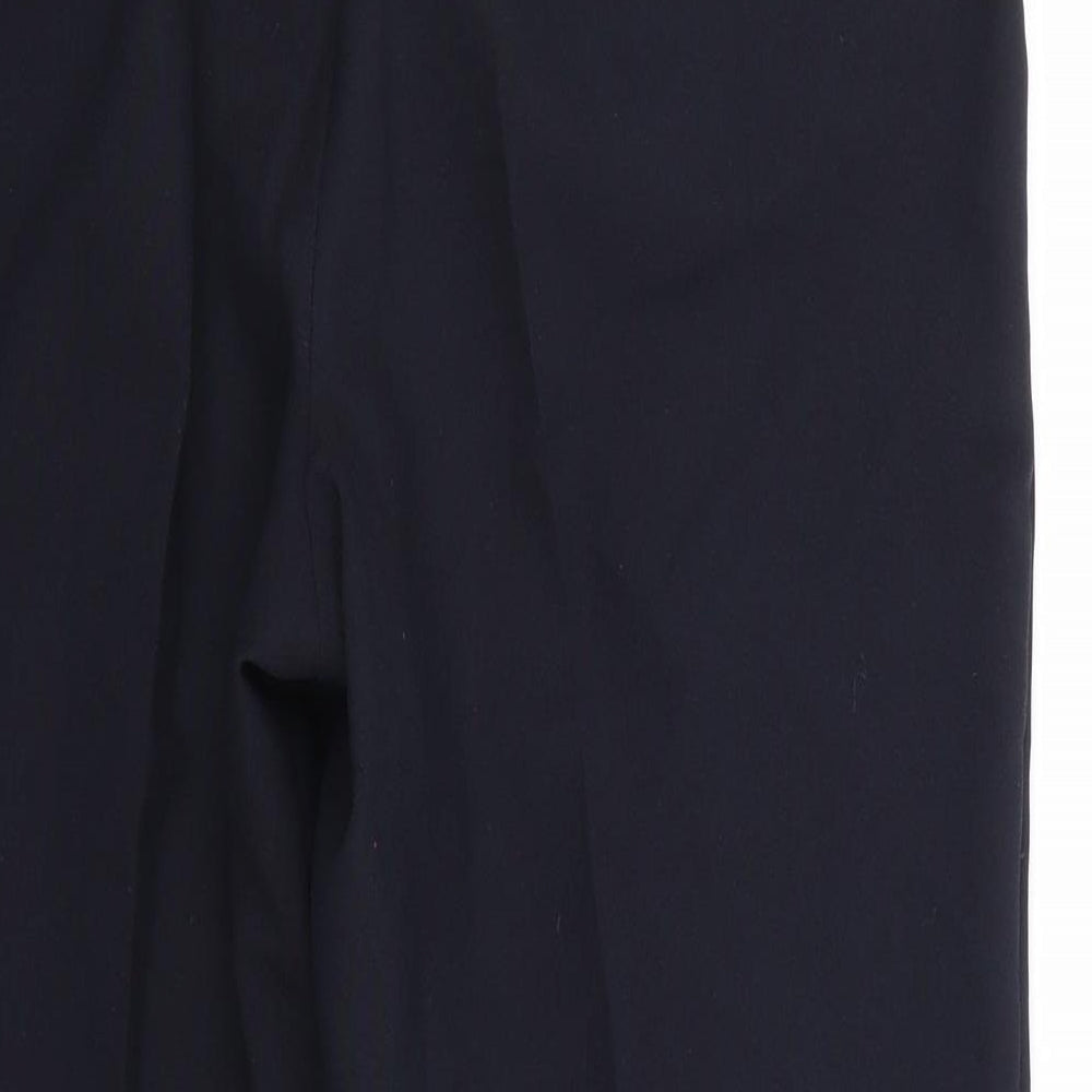 Womens UK Size 12 Isle Regular Fit Black Trousers