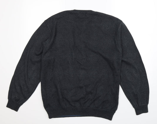Marks and Spencer Mens Blue Knit Pullover Jumper Size L