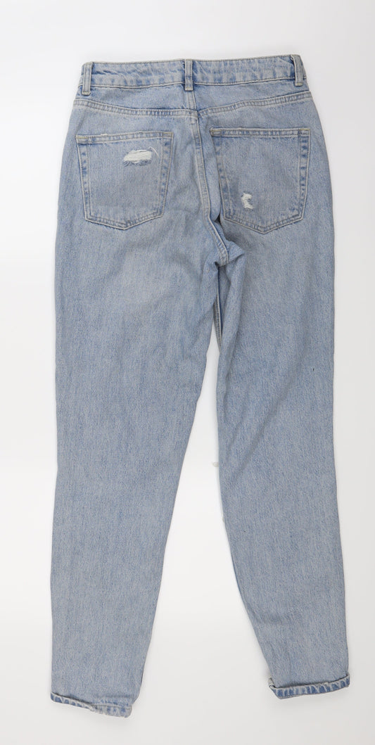 Topshop Womens Blue   Straight Jeans Size 28 L29 in