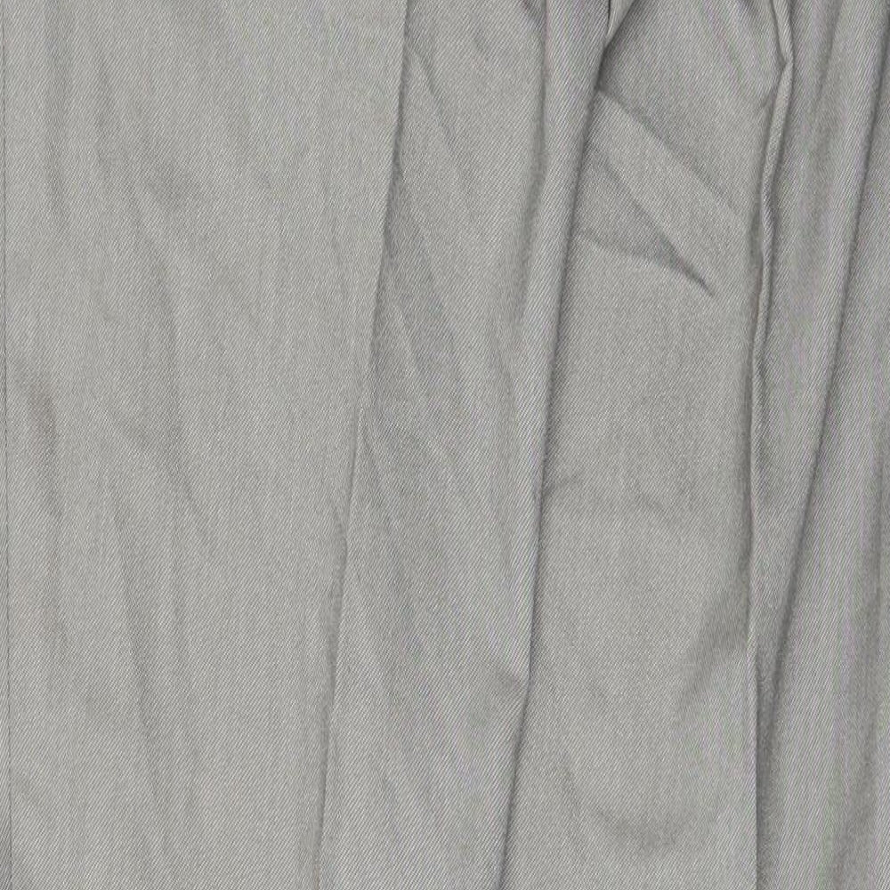 Papaya Womens Grey Trousers Size 14 L29 in