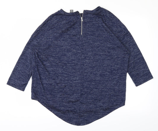 Primark Womens Blue Basic T-Shirt Size 12