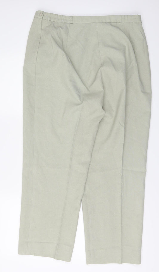 Berkertex Womens Green Trousers Size 16 L27 in
