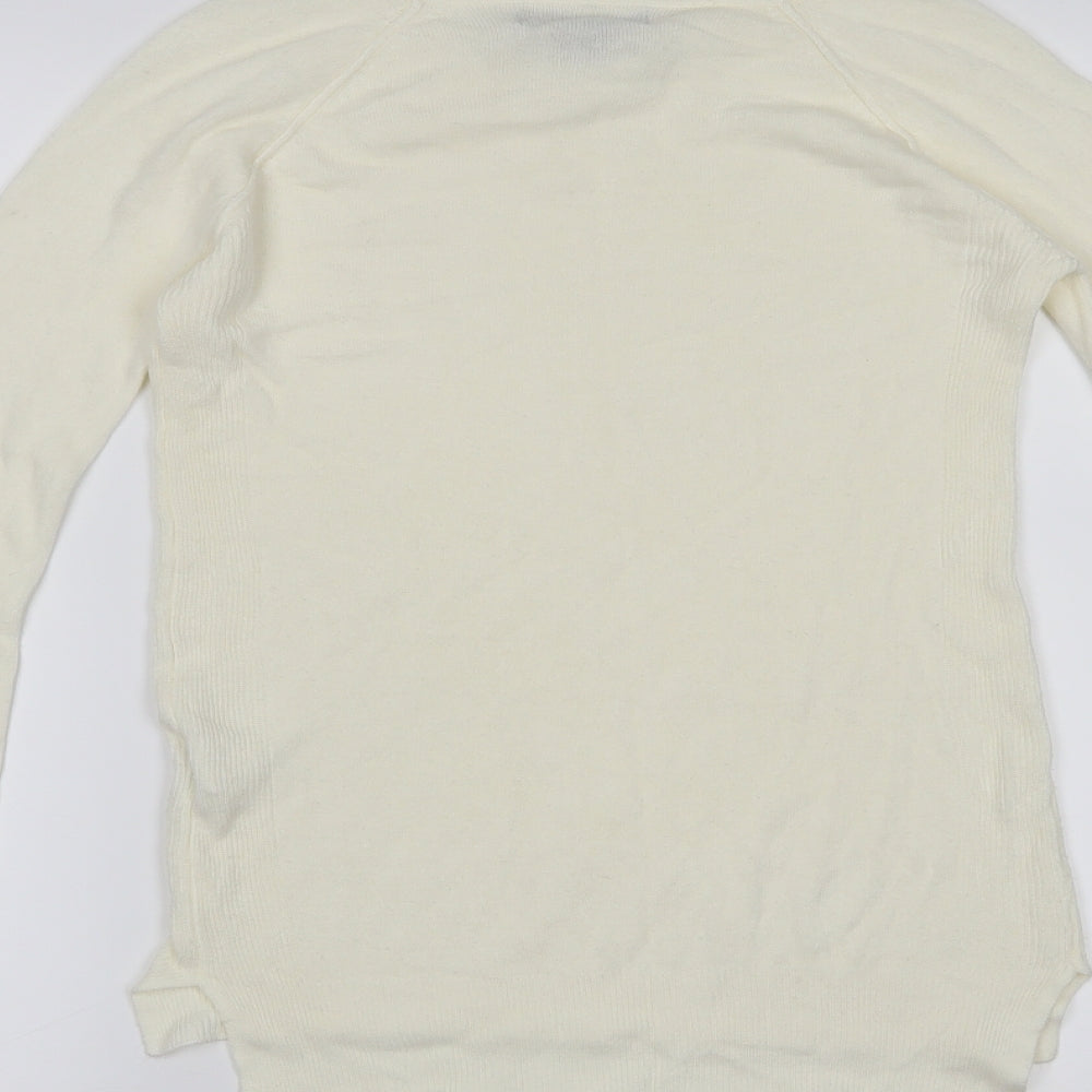 Atmosphere Womens White Pullover Jumper Size 6