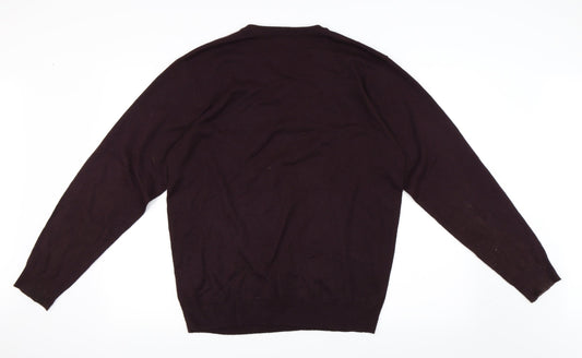 Capsule Mens Purple Pullover Jumper Size M