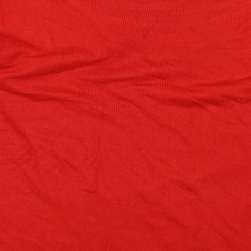 Marks and Spencer Womens Red Pullover Jumper Size 14