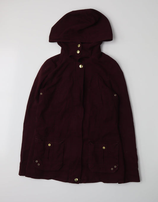 New Look Womens Purple Jacket Coat Size 8