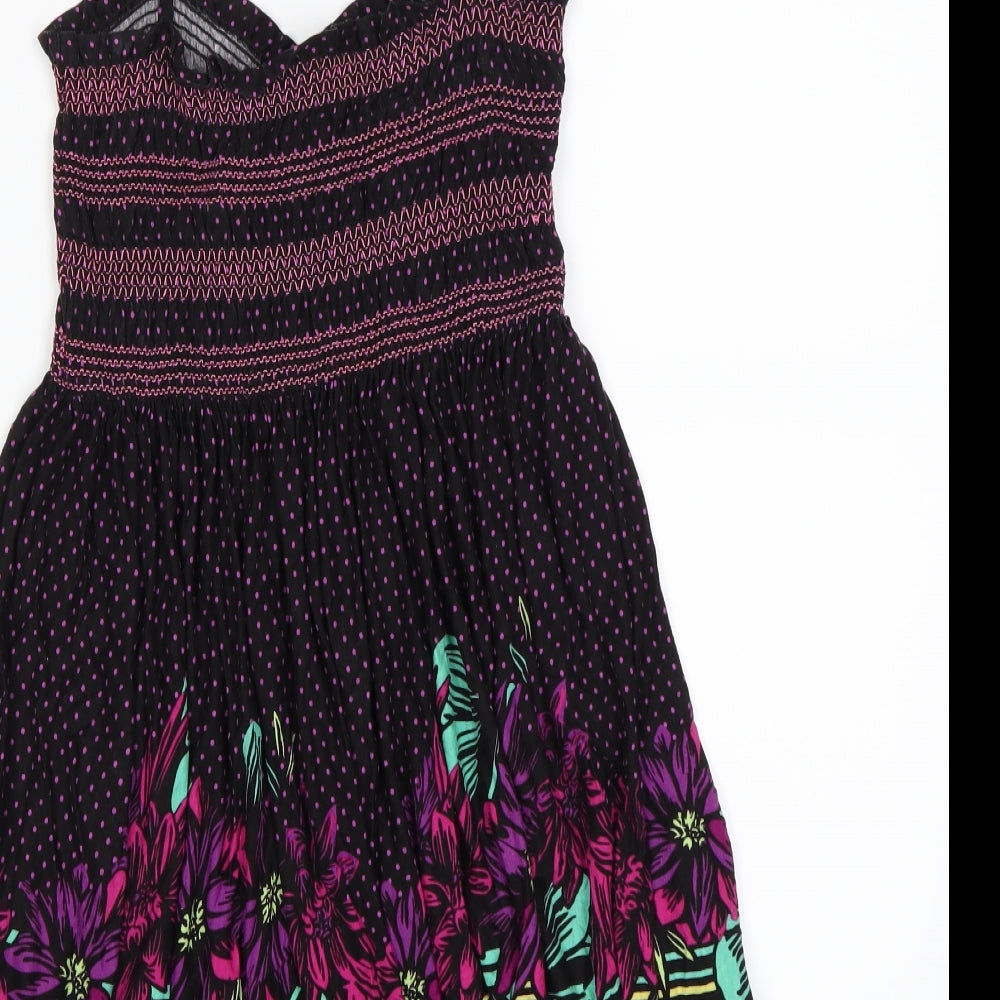 Oasis Womens Multicoloured Striped Shift Size 10