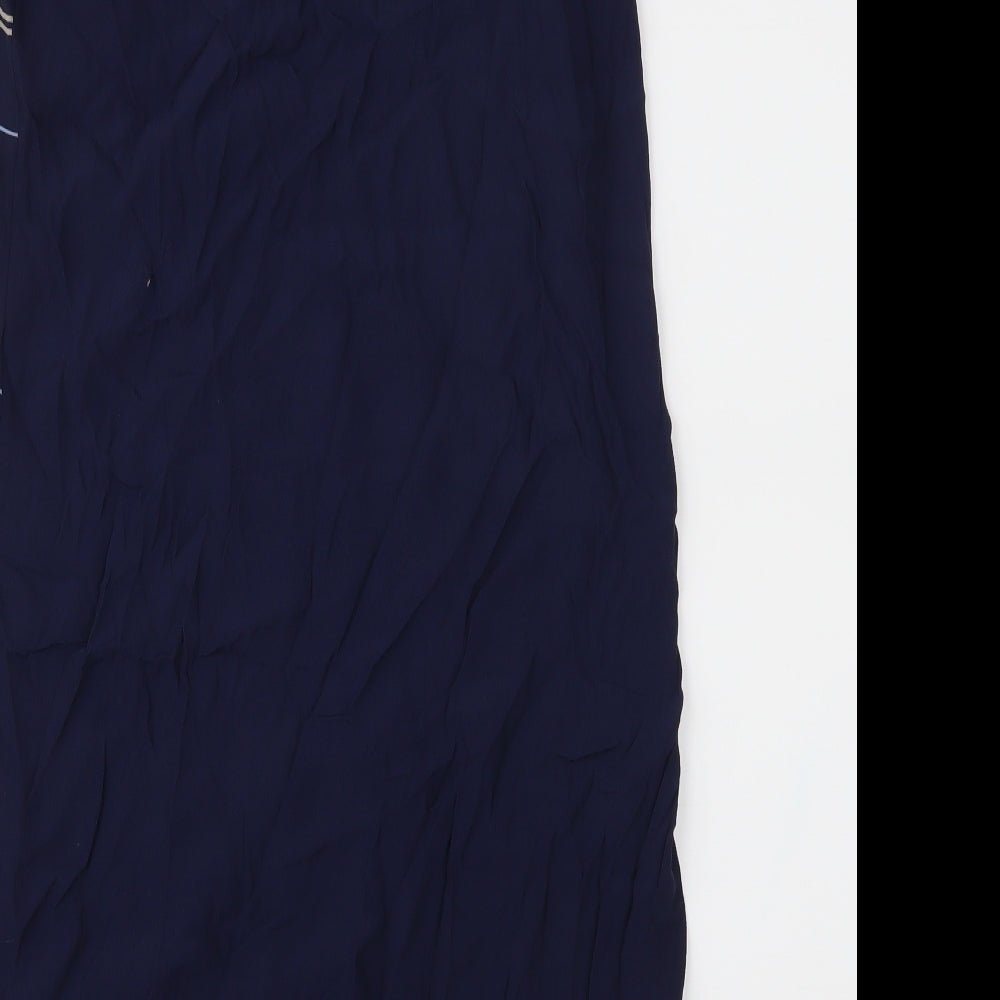 Womens UK Size 12 NEXT Blue Tunic Blouse