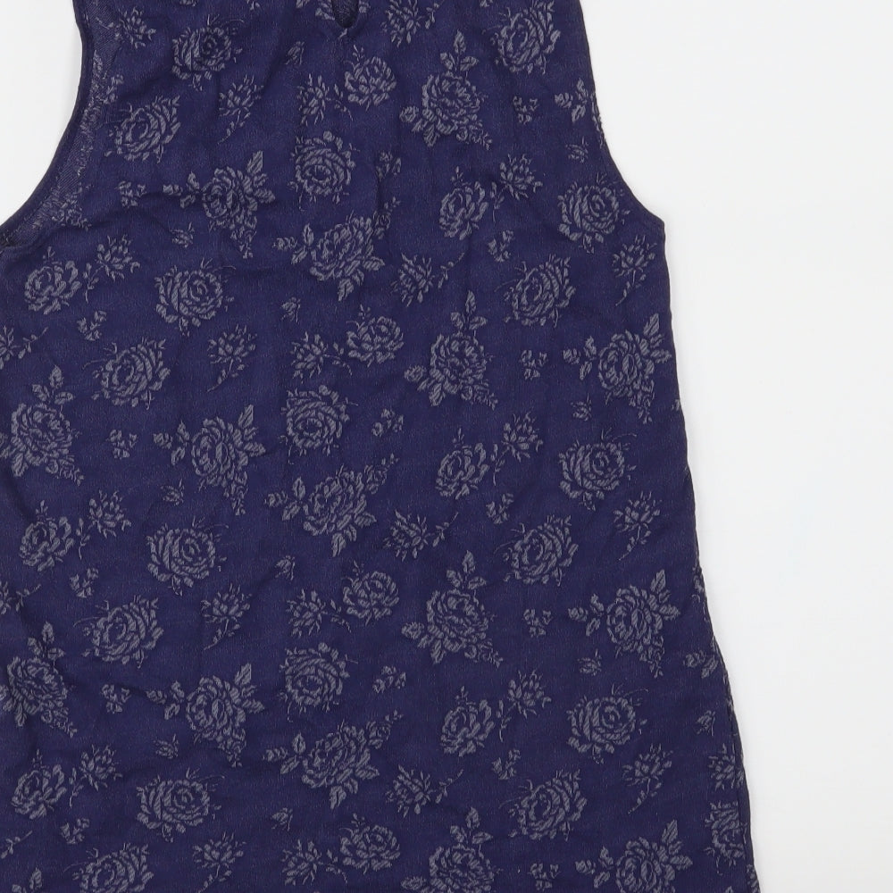 Womens UK Size 10 Dorothy Perkins Blue Basic Blouse
