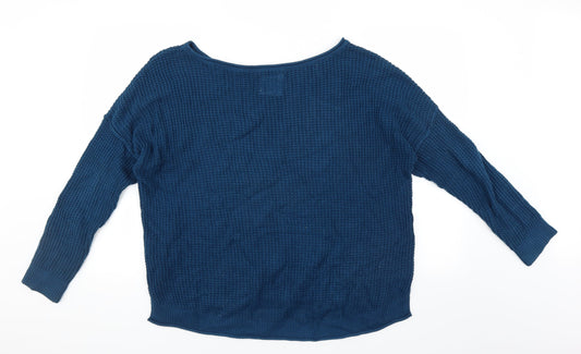 Hollister Womens Blue Pullover Jumper Size L