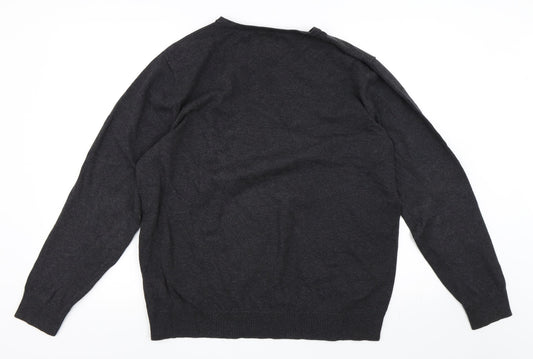 BHS Mens Grey Pullover Jumper Size L