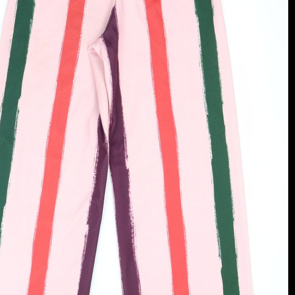 Womens UK Size 8 PRETTYLITTLETHING Regular Fit Pink Trousers