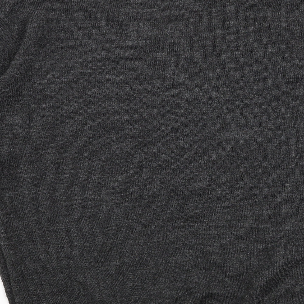 F&F Mens Grey Henley Jumper Size S